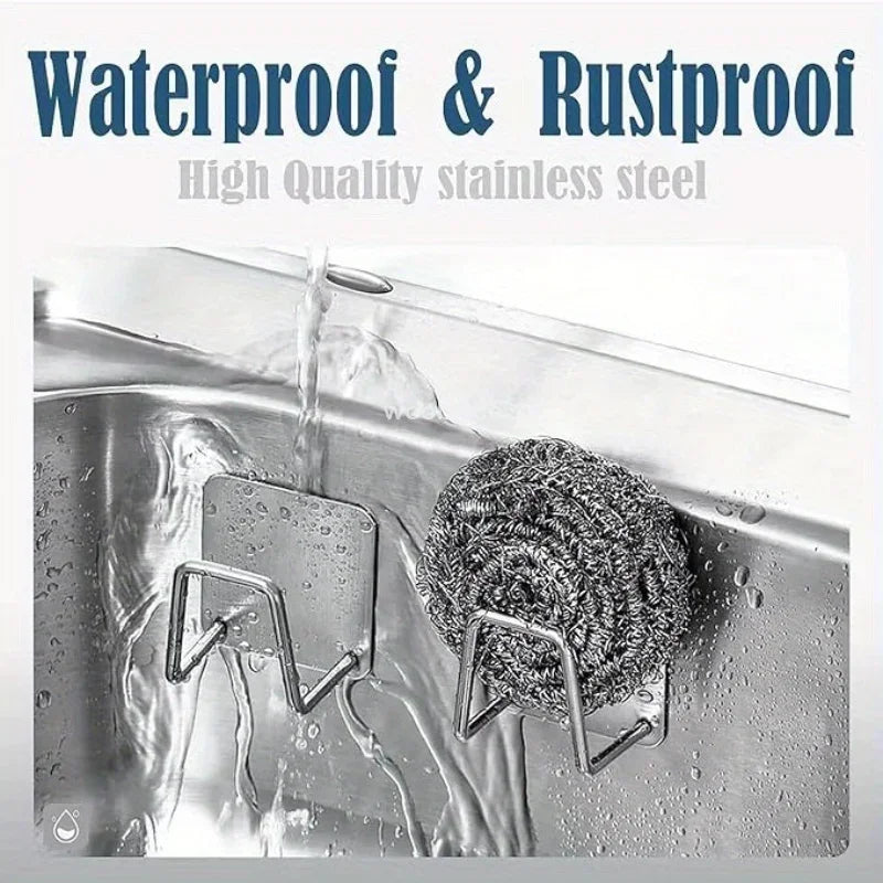 Stainless Steel Sink Sponge Holder & Kitchen Organiser