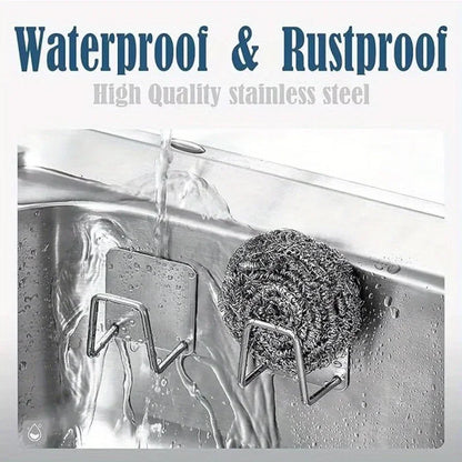 Stainless Steel Sink Sponge Holder & Kitchen Organiser