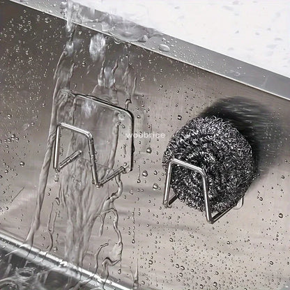 Stainless Steel Sink Sponge Holder & Kitchen Organiser