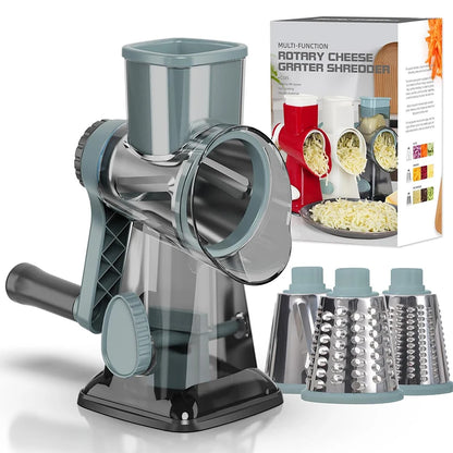 3-in-1 Rotary Cheese Grater & Vegetable Shredder