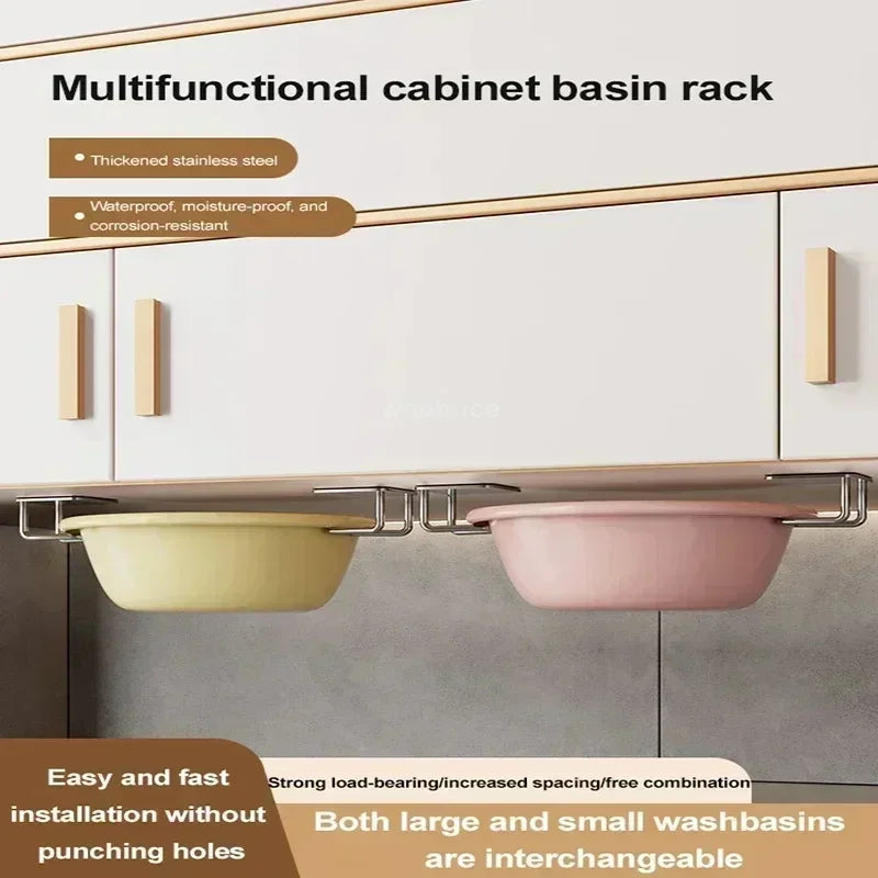 Stainless Steel Sink Sponge Holder & Kitchen Organiser